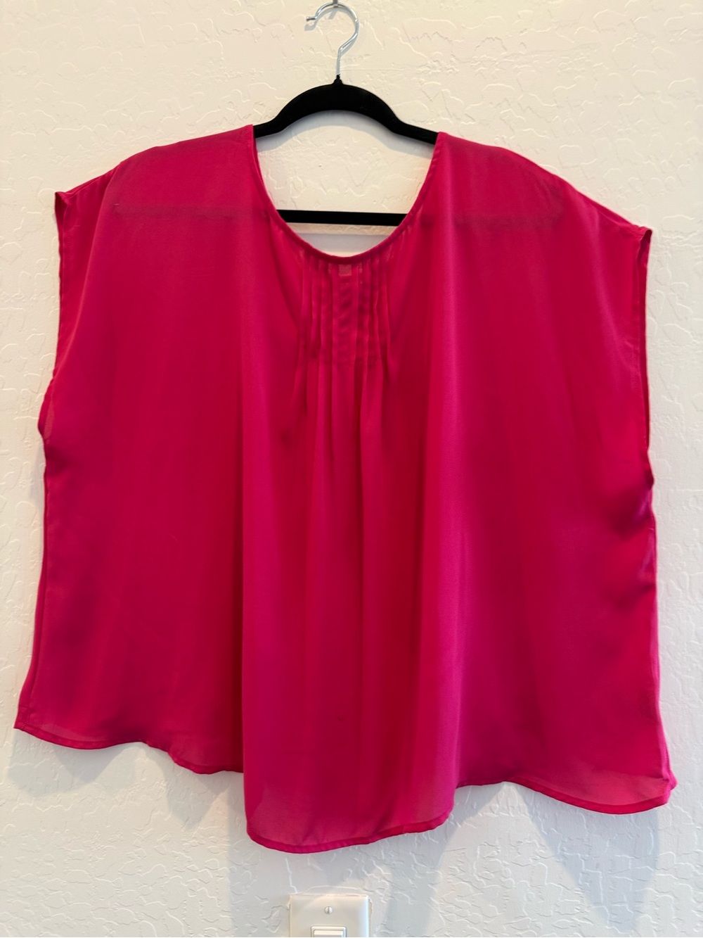 Torrid Bright Pink Layered Chiffon Blouse – Size 2X